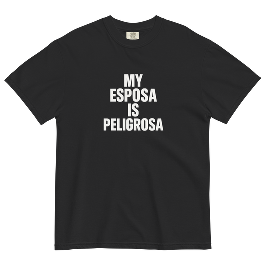 My Wife is Dangerous Heavyweight T-shirt